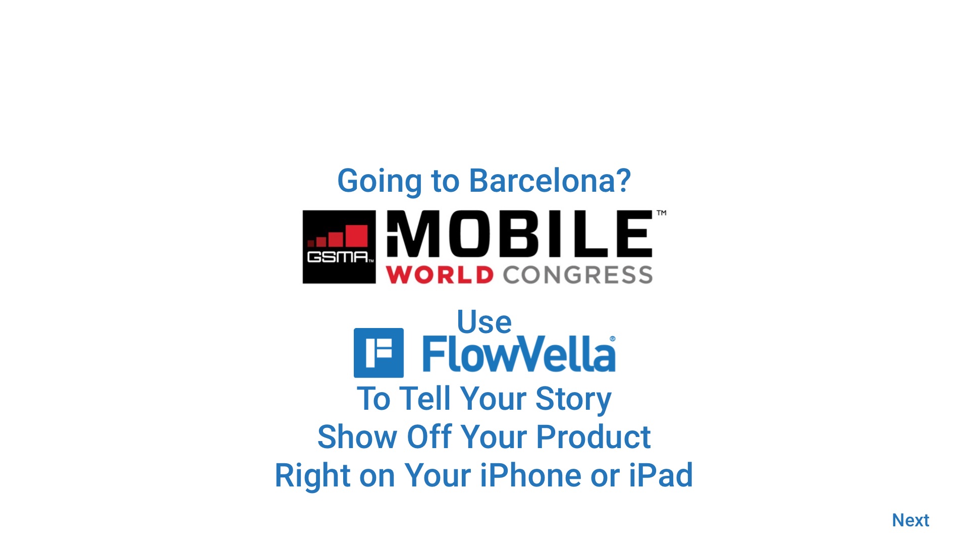 FlowVella for Mobile World Congress on FlowVella - Presentation ...