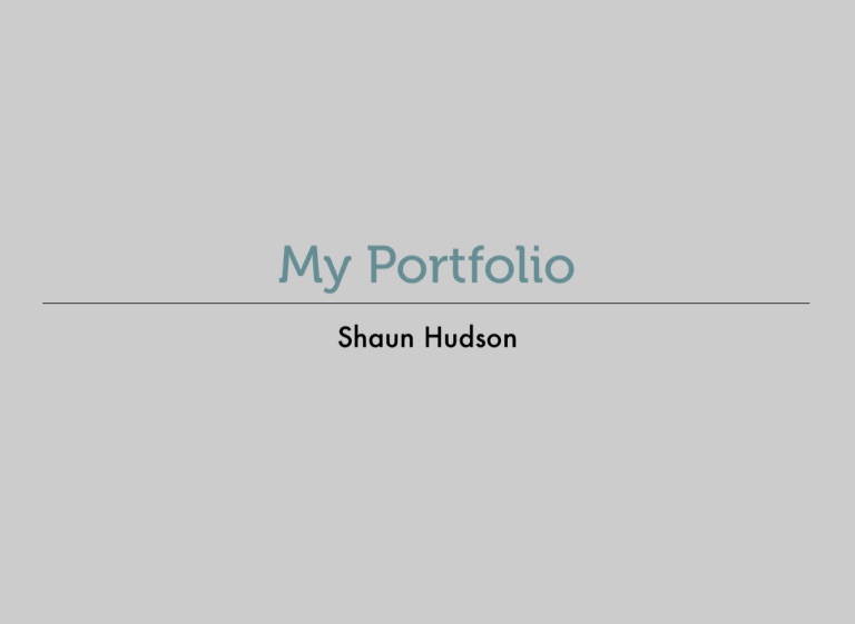 Digital Portfolio on FlowVella - Presentation Software for Mac iPad and ...