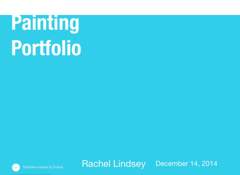 Art Portfolio on FlowVella - Presentation Software for Mac iPad and iPhone