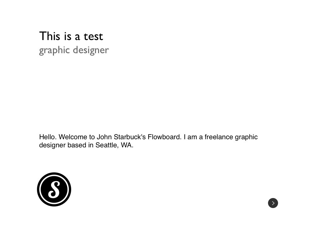 test on FlowVella - Presentation Software for Mac iPad and iPhone