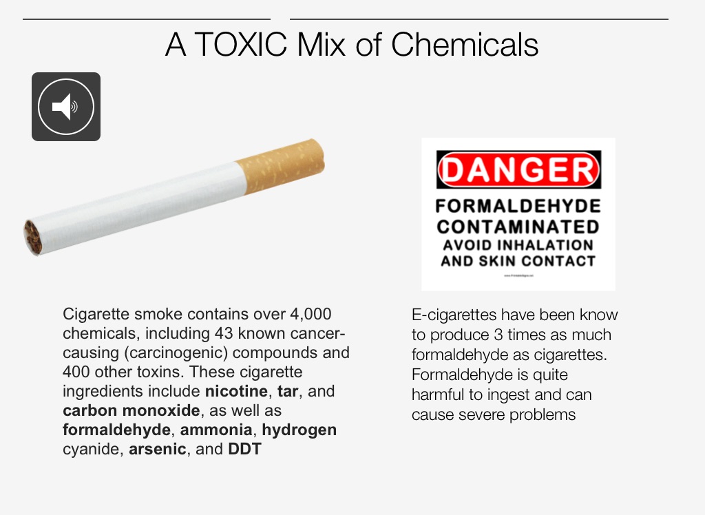 Vaping/ Advocasy project - Screen 3 on FlowVella