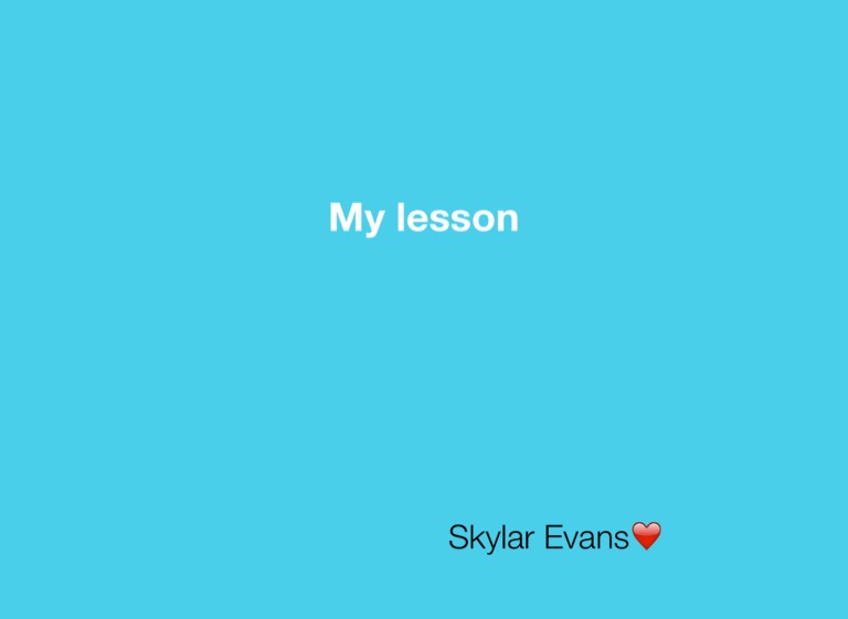 My Lesson on FlowVella - Presentation Software for Mac iPad and iPhone